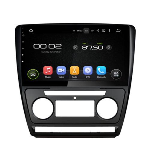 Octavia AT 2010 11 12 13 14 Android 7.1/6.0 Car PC FM AM Radio GPS Navigation Bluetooth Wifi Mirror link Quad Cores Steer wheel control