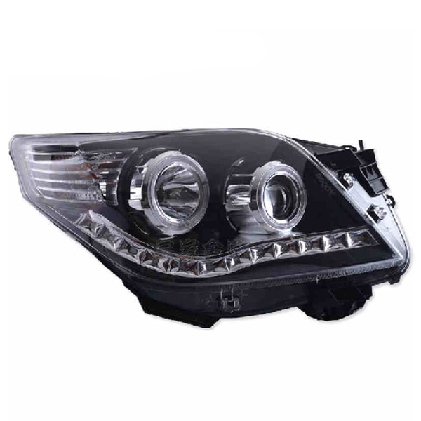 LED Headlight Angel eye For Toyota Prado 2010 with Chrome Front