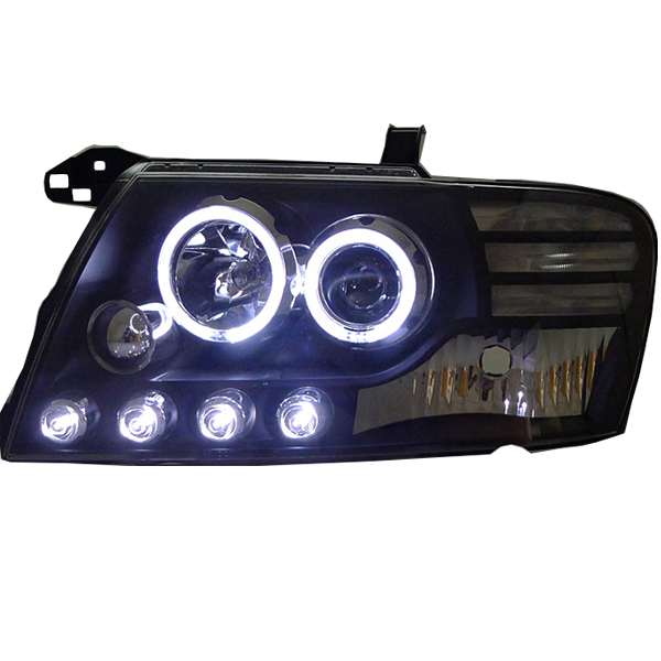 LED Headlight Angel Eyes For Mitsubishi Pajero V73 2000 to 2008