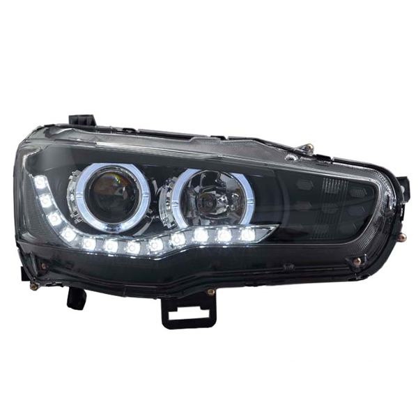 Headlight assemble kits for mitsubishi lancer with bi-projector