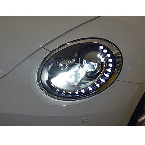 Volkswagen Beetle headlights tears eye led car styling