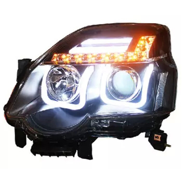Nissan X-Trail head lights double lens with led angel eyes hot selling
