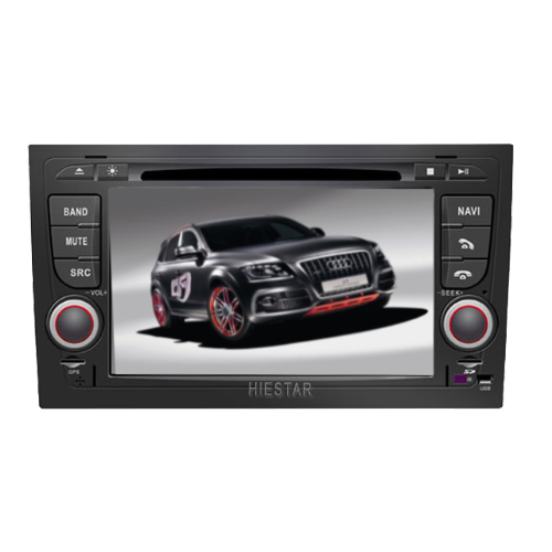 Audi A4 Car Radio DVD with GPS CD Player MP4 TF USB Slots 7'' Touch Screen Rearview support Wince 6.0